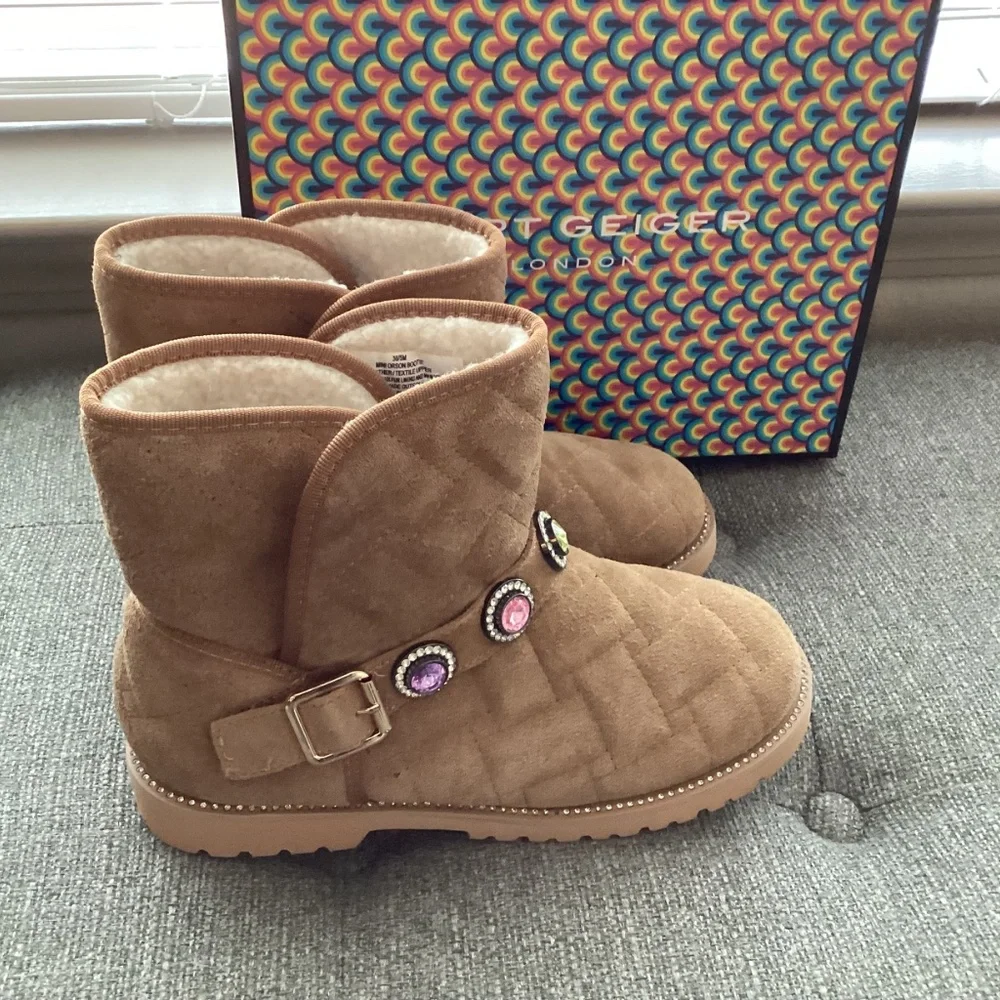Kurt Geiger London Kids' Mini Orson Bootie (Big Kid), size 5